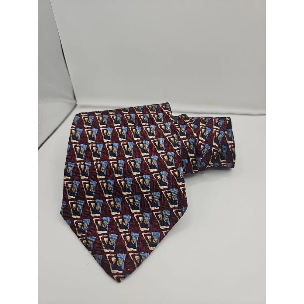 Robert Talbott Best Of Class Tie‎ Burgundy Hand Sewn 58 x 4  EUC